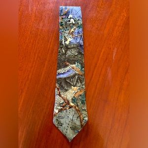 Endangered Species Men's Necktie Tie Silk Satin South American Kingdom Made USA
